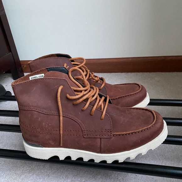 SOREL Men Kezar Leather Boots - NEW NWOB - Picture 7 of 9